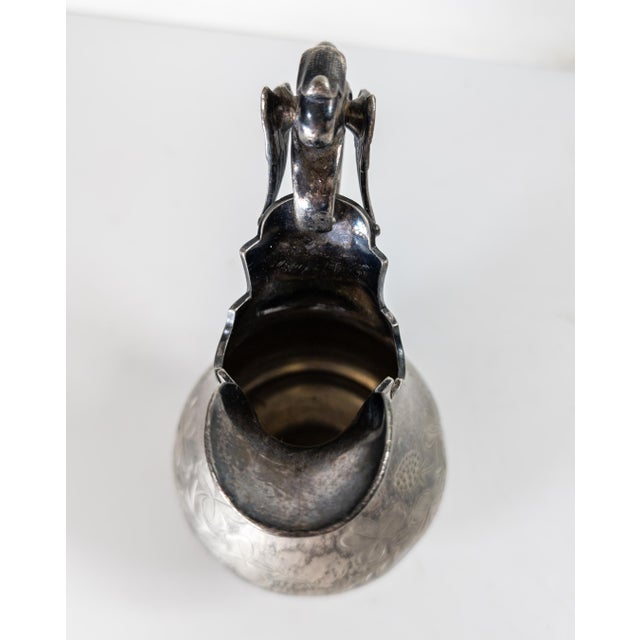 19th Century American Victorian Silverplate Pitcher by James W. Tufts For Sale - Image 10 of 12