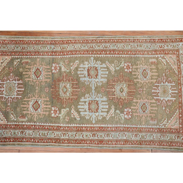 Early 20th Century Zabihih Collection Elegant Brown Persian Malayer Throw Rug - 2'6" x 4'9" For Sale - Image 4 of 8