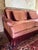 This gorgeous sofa is a showstopper in soft, plush dusty rose velvet upholstery. The rich texture catches the light...
