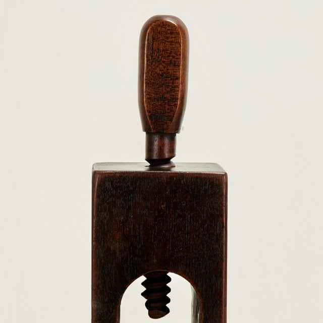 Mid 19th Century Antique French Wooden Screw Press Nutcracker For Sale - Image 5 of 10