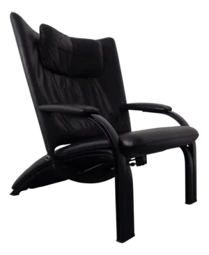 Adjustable Spot 698 Leather Armchair by Stefan Heiligener for Wk Wohnen, Germany, 1980s