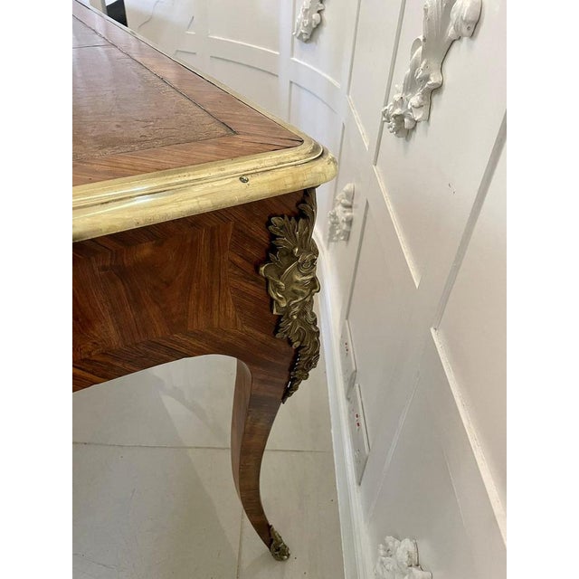 Large Antique Victorian Kingwood Desk, 1850 For Sale - Image 14 of 18