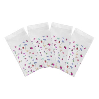 Pistils Tossed Cotton Sateen Dinner Napkins, Set of 4 For Sale