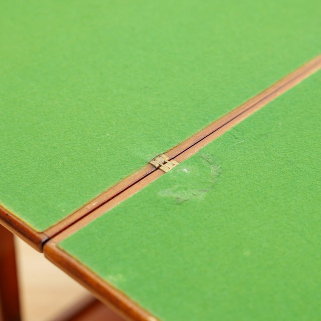 Mid Century Teak Folding Bar Cart Card Table For Sale - Image 10 of 11