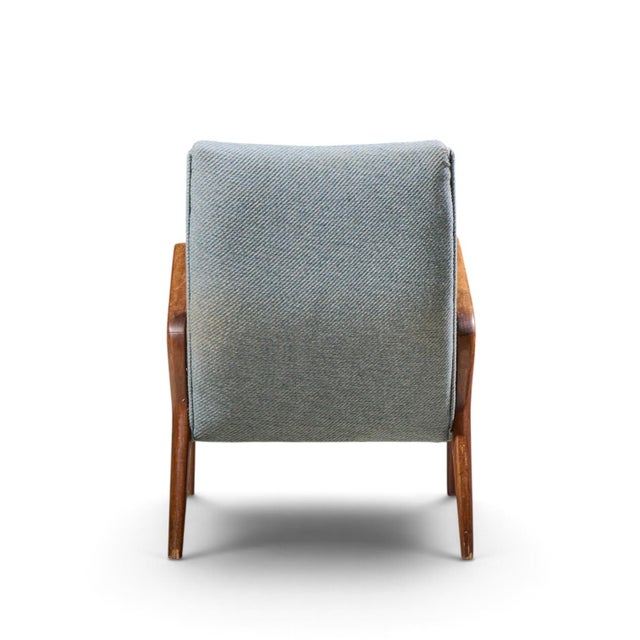 Osvaldo Borsani for Tecno Pk71 Mid Century Italian Walnut Lounge Chairs - Pair For Sale - Image 9 of 12