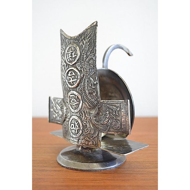 Antique Chinoiserie Candlestick, 1890s For Sale - Image 3 of 12