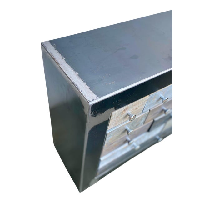 Gray Metal Chest of 15 Drawers from Loftboutik, 2010s For Sale - Image 8 of 13