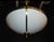 Large Mid-Century Four-Light Opaline and Polished Brass Bowl Chandelier, 1960s For Sale - Image 11 of 17