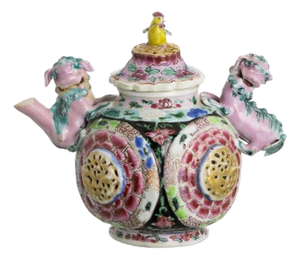 East Indian Porcelain Teapot