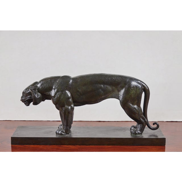 Metal Signed, Cast Bronze Tiger, circa 1920 For Sale - Image 7 of 7