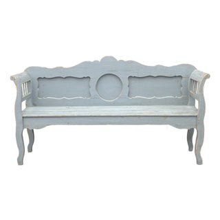 Pine Painted Bench or Settle For Sale