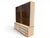 This elegant modular wall bookcase perfectly embodies the Hollywood Regency style and refined interior design typical of...