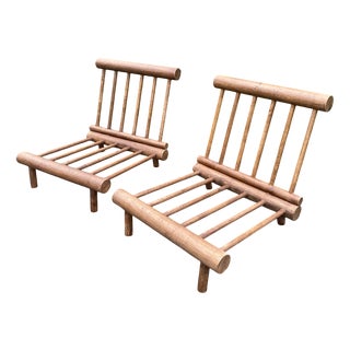 La Cachette Armchairs by Charlotte Perriand for Les Arcs, 1969, Set of 2 For Sale