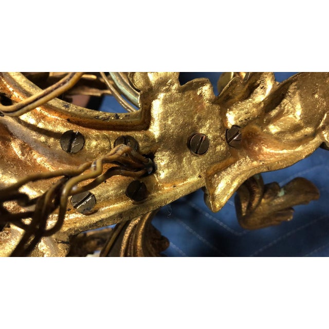 French 19th Century Gilded Bronze Wall Sconces For Sale - Image 11 of 12