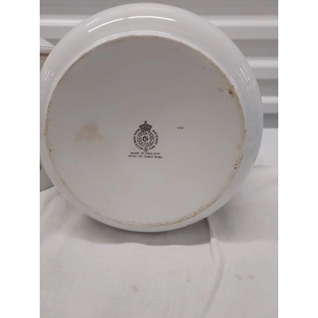 1960s 1960s Royal Worcester Fine Porcelain Floral Canisters- Set of 3 For Sale - Image 5 of 7