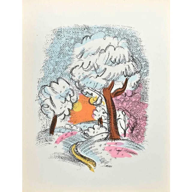 Modern Raoul Dufy, Landscape, 1920s, Lithograph For Sale - Image 3 of 3