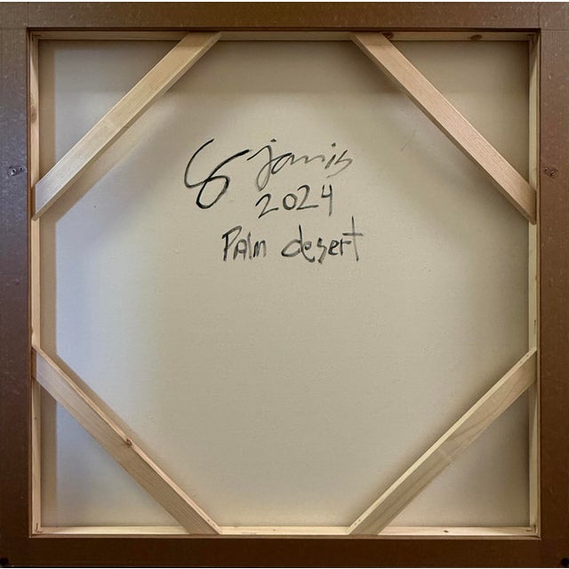 Gray 'Palm Desert Abstract' by Gary Janis, 2024, Large Framed Biomorphic Abstract, Automatism For Sale - Image 8 of 9