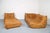 Mid-Century Modern Cognac Leather Togo Sofas by Michel Ducaroy for Ligne Roset, 2010s, Set of 4 For Sale - Image 3 of 18