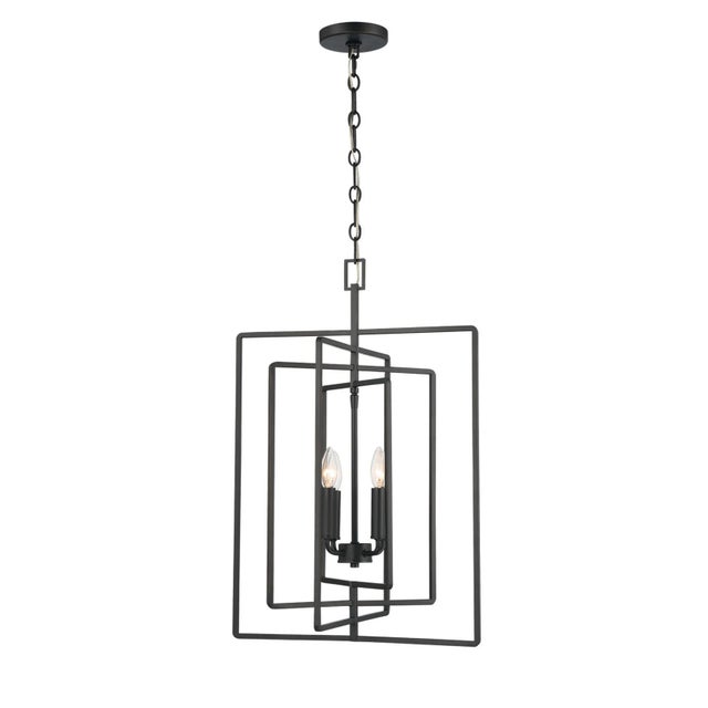 Dalton 4-Light Geometric Pendant For Sale - Image 9 of 9