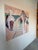 Contemporary Large Vintage Abstract Figurative Acrylic Painting on Canvas by Hamzik For Sale - Image 3 of 11