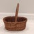 Late 20th Century Vintage Medium Oval French Style Hand Woven Natural Wicker Basket. For Sale - Image 5 of 9