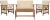 Ecru Modern Outdoor Set in Natural & Beige - 4 Pieces For Sale - Image 8 of 8