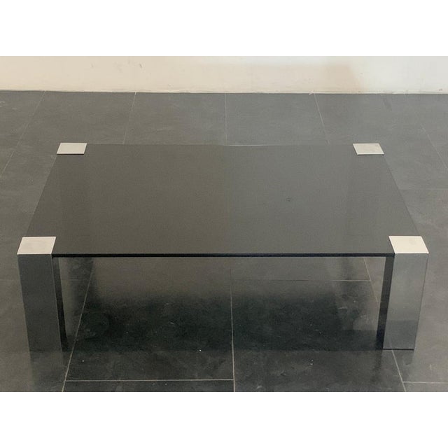 Steel & Crystal Coffee Table from Cidue, 1970s For Sale - Image 3 of 18