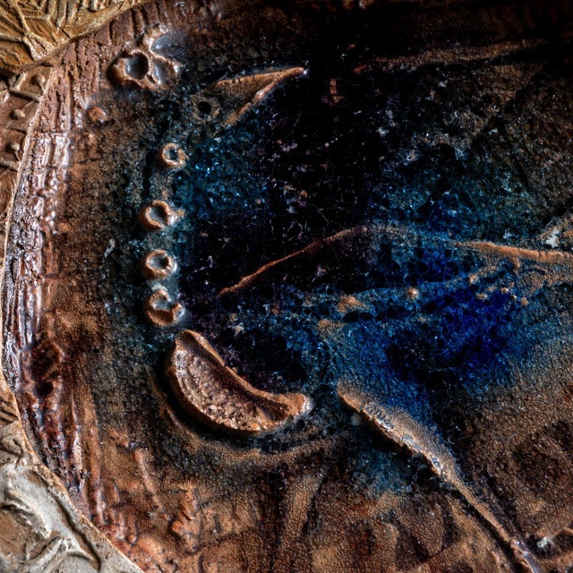 Amedeo Fiorese Ceramic Plate, attributed to Fiorese Amedeo (born 1939), Italy 1970s For Sale - Image 4 of 6