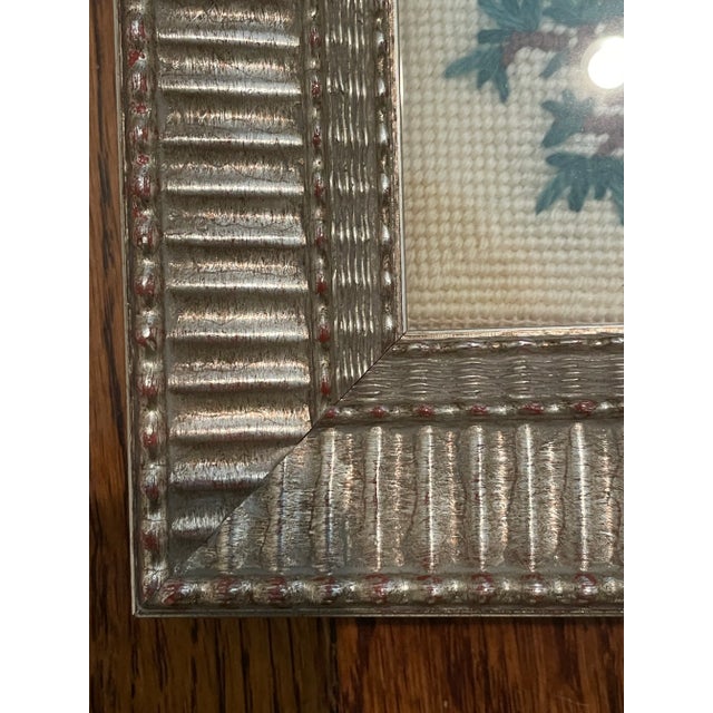 Textile Late 20th Century Vintage Framed Cross Stitch - Red Cardinal For Sale - Image 7 of 8