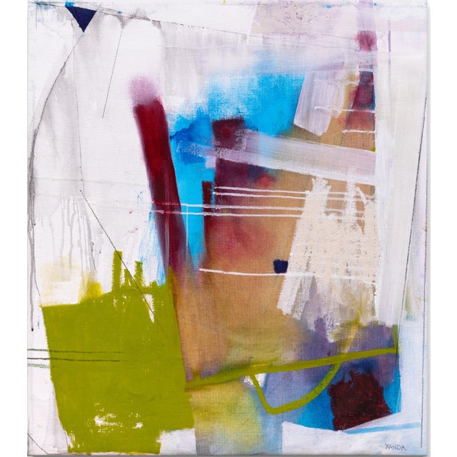 Xanda McCagg Contemporary Abstract Oil and Graphite on Canvas "Guardian" by Xanda McCagg For Sale - Image 4 of 4