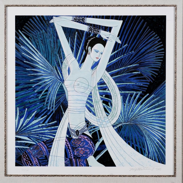 Excellent Condition Print Printers Proof Serigraph Ting Shao Kuang "Dance of the Peacock" Artist Hand Signed & Numbered PP...