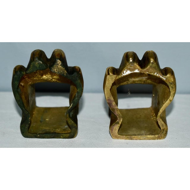 Metal Antique French Empire Brass Claw Feet Ormolu For Sale - Image 7 of 12