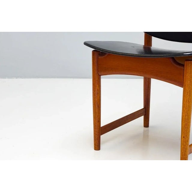 Set of Danish Chairs in Teak and Leather by Arne Vodder for France and Daverkosen For Sale - Image 6 of 9