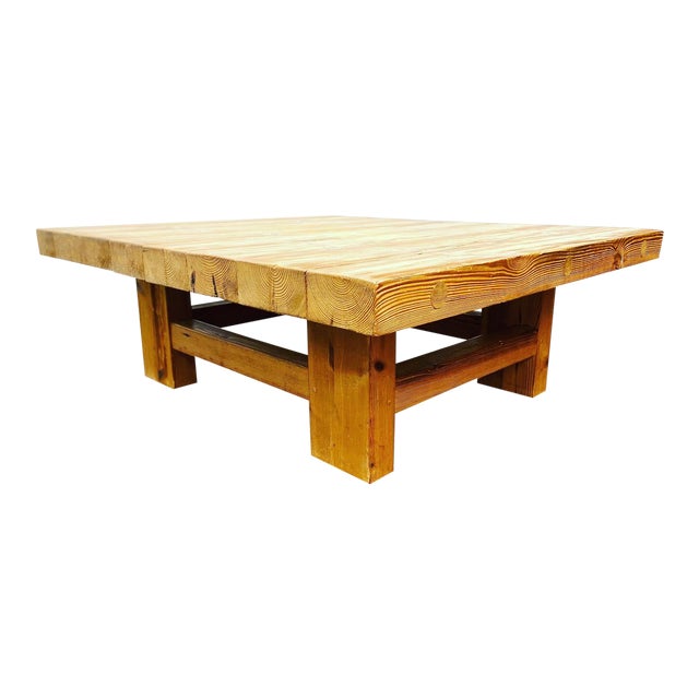 Vintage Jens Lyngsoe Solid Pine Coffee Table Chairish