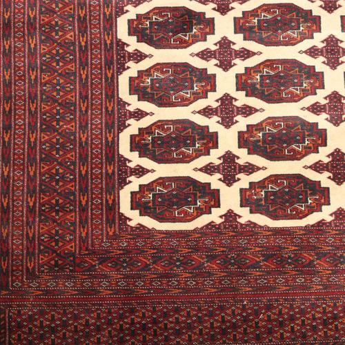 Middle Eastern Bukhara Rug For Sale - Image 5 of 9