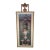 1980s Oversized John Richard Chinoiserie Botanical Framed Wall Art With Gilt Rope Architectural Pediment Crest For Sale