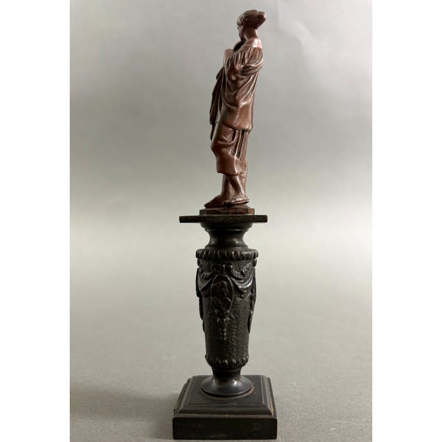 19th Century Grand Tour Neo-Classical Nude Bronze Statuettes, 1800s, Set of 2 For Sale - Image 11 of 13