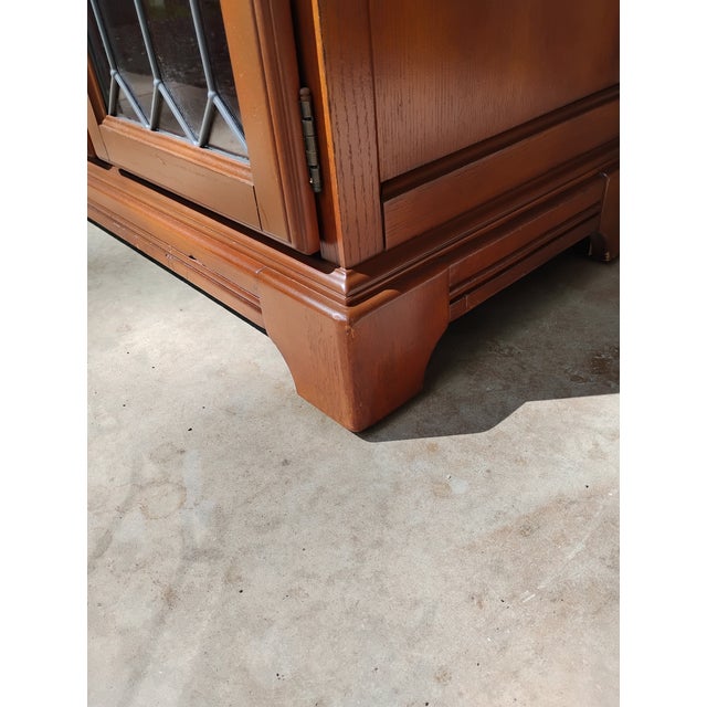 Late 20th Century Buffet Credenza Tv Stand Bookcase Sideboard For Sale - Image 10 of 10