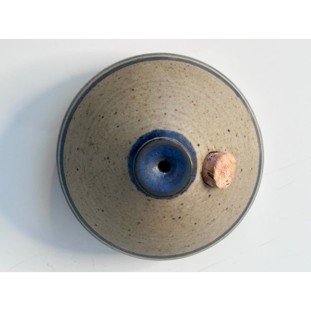 1970s Studio Ceramic Oil Lamp from Bjergard, Denmark, 1970s For Sale - Image 5 of 11