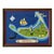 Vintage Nantucket Island Needlepoint Map Framed Coastal Wall Art For Sale - Image 10 of 12