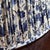 Vintage Blue and White Jacobean Style Floral Pleated Lampshade For Sale - Image 13 of 17