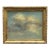 Contemporary Petite Cloud Oil Painting in Vintage Frame For Sale