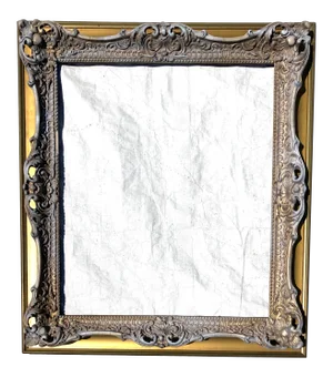 C.1910 Antique Decor Painted Picture or Mirror Frame