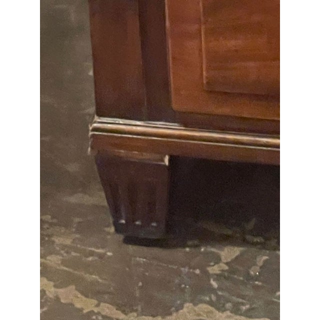 19th C. French Walnut Empire Design Chest For Sale - Image 4 of 7