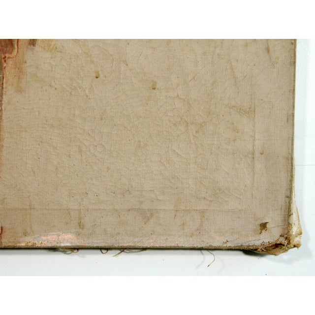 Mid 20th Century 1960's Abstract Expressionist Horse & Rider Acrylic Canvas Painting For Sale - Image 5 of 8