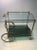 Transparent Glass and Brass Cart Attributed to Fontana Arte For Sale - Image 8 of 13