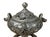 Chinese Silver Color Round Dragon Theme Incense Burner Display Art For Sale - Image 16 of 18