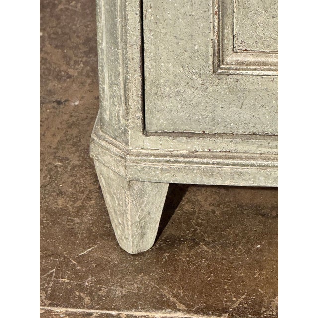 Greige Early 20th C. Swedish Painted Side Cabinet For Sale - Image 8 of 12
