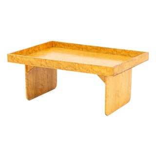 Modern Bird's Eye Maple Tray Table For Sale