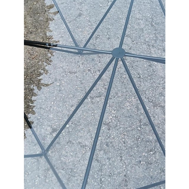 Coffee Table in Metal and Glass, 1980s For Sale - Image 10 of 13